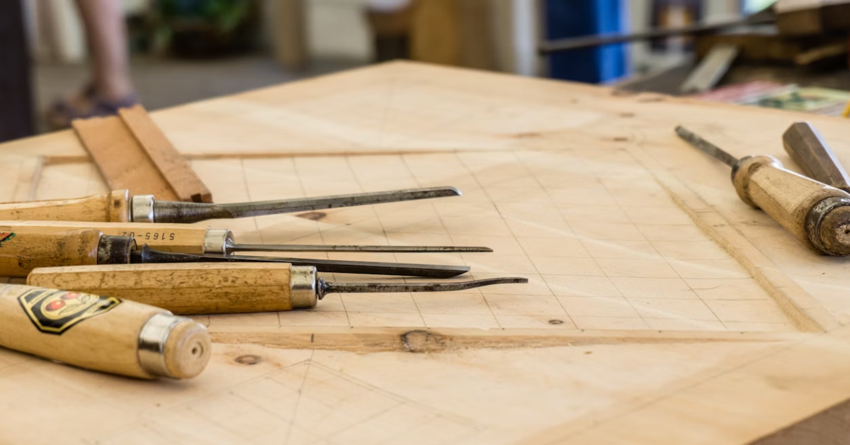 Working on different wood types for woodworking project