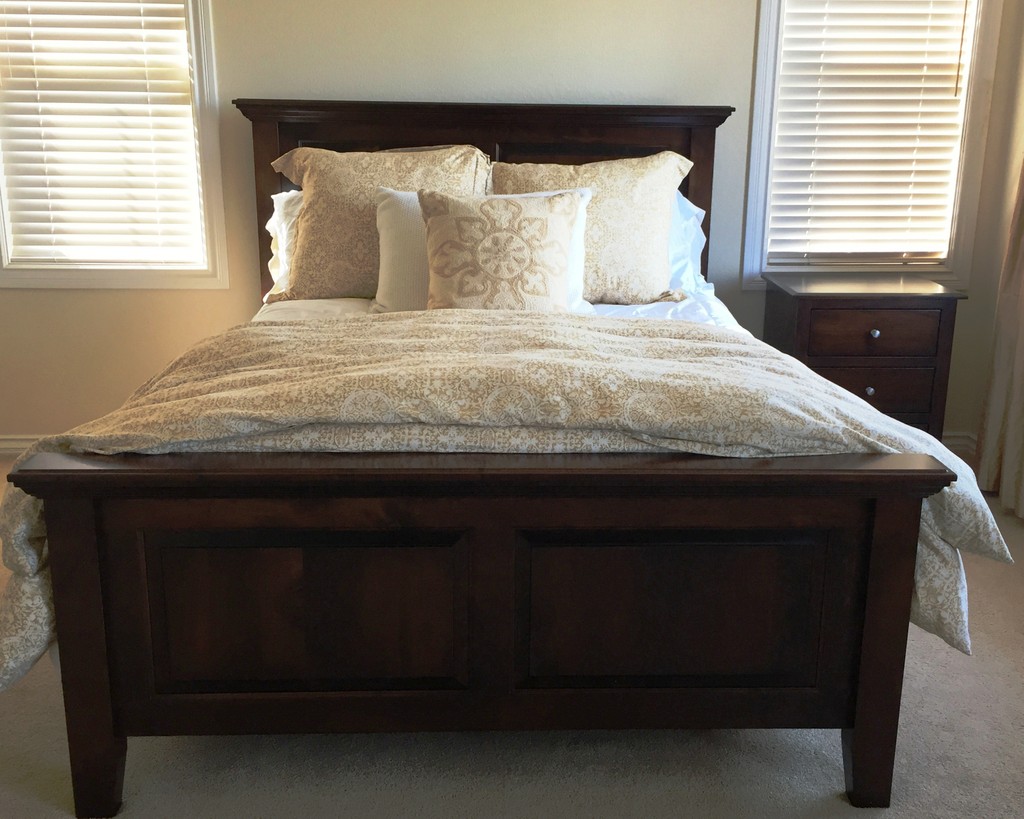 Why This Soft Bedroom Starts With Hardwood Furniture