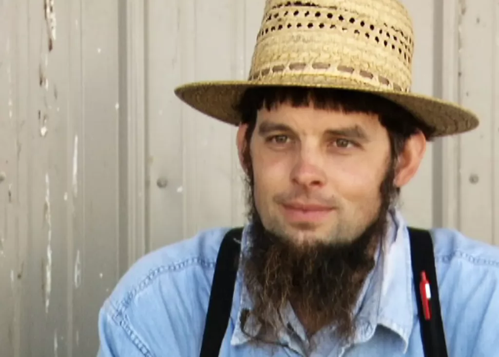 An Amish man with beard named Sue Northey.