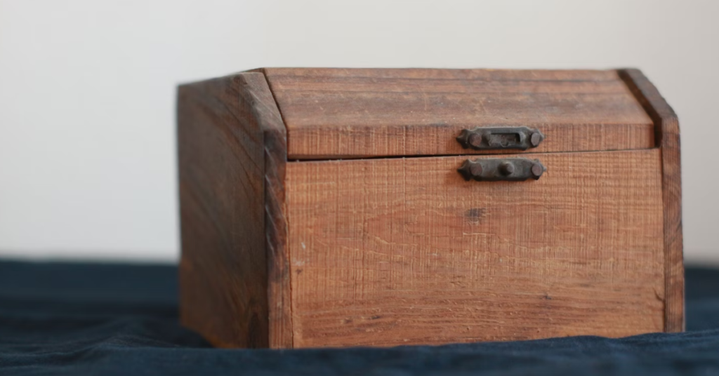 A wooden box
