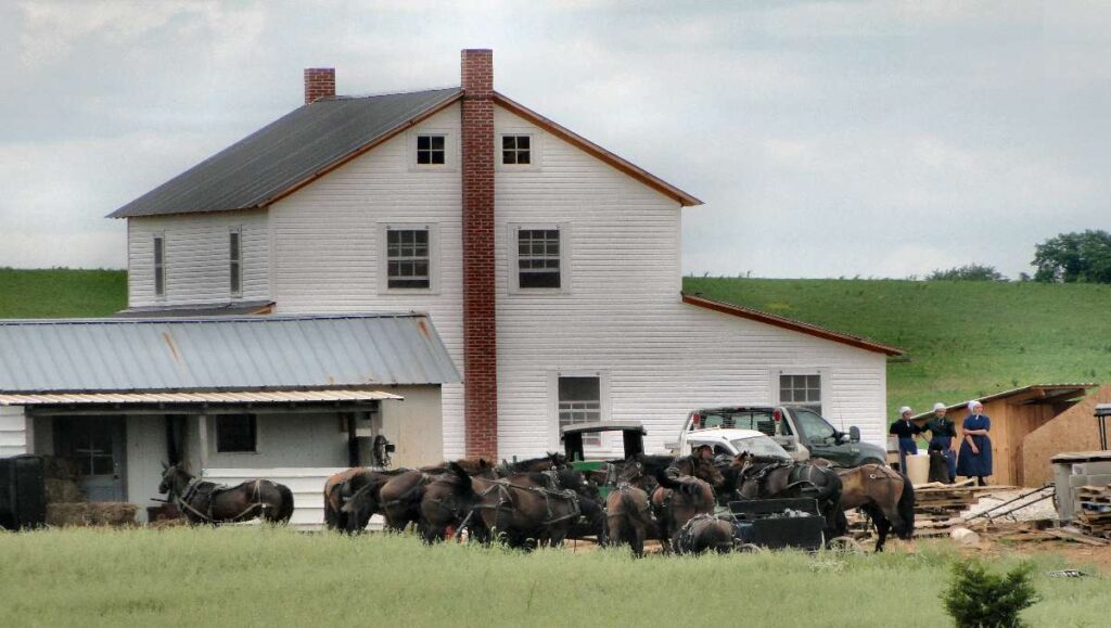 A typical Amish house.