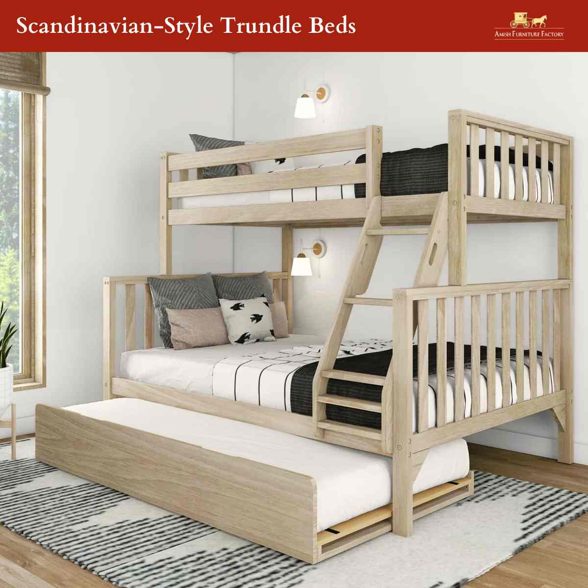 Scandinavian-Style Trundle Beds