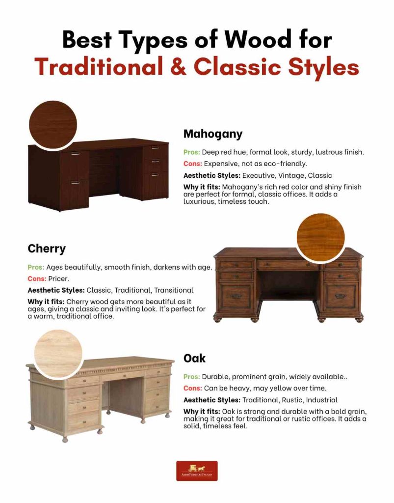 The Best Types of Wood Desks to Match Your Home Office Aesthetic