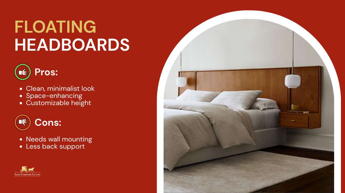 headboard styles Floating Headboards