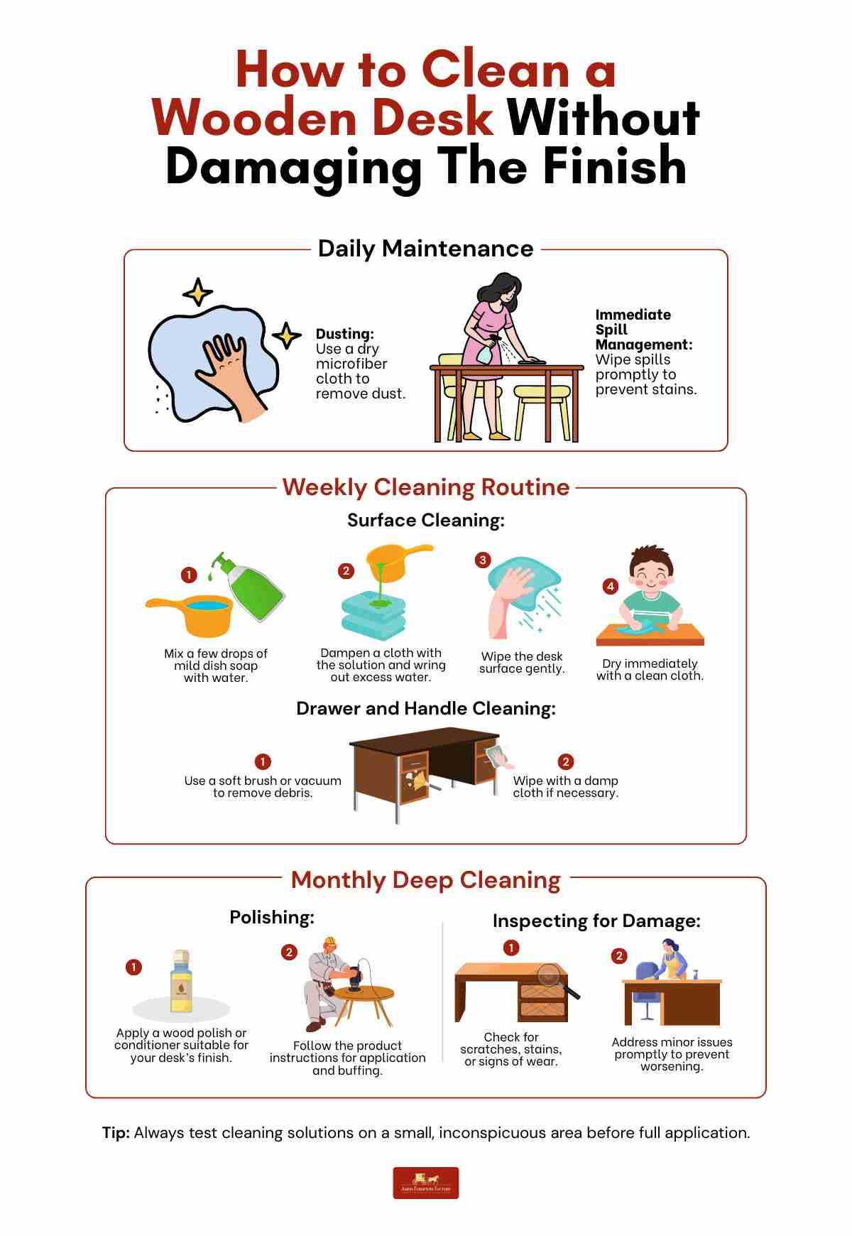 how to clean a wooden desk How to Clean a Wooden Desk Without Damaging The Finish