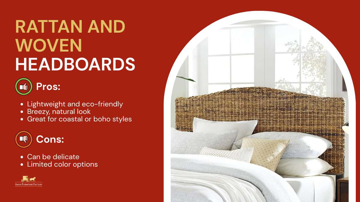 headboard styles Rattan and Woven Headboards
