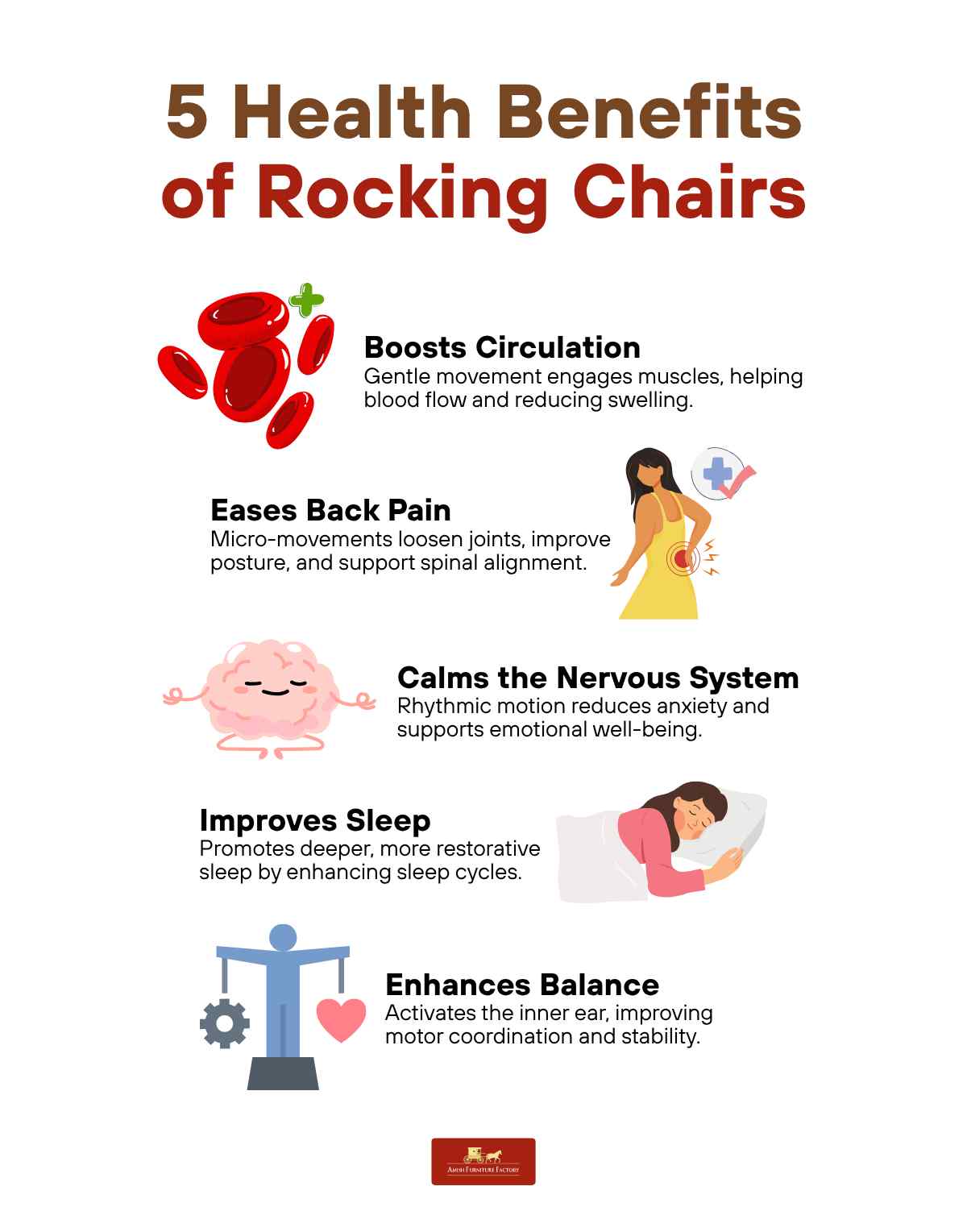 5 Health Benefits of Rocking Chairs