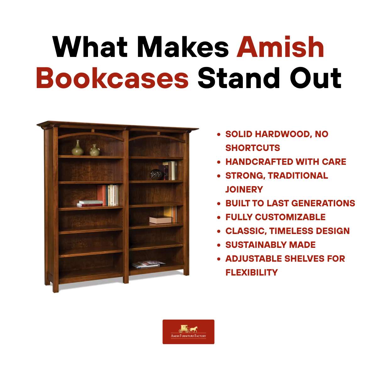 What Makes Amish Bookcases Stand Out