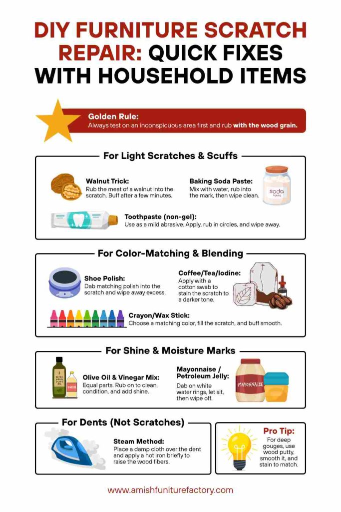 DIY Furniture Scratch Repair_ Quick Fixes with Household Items
