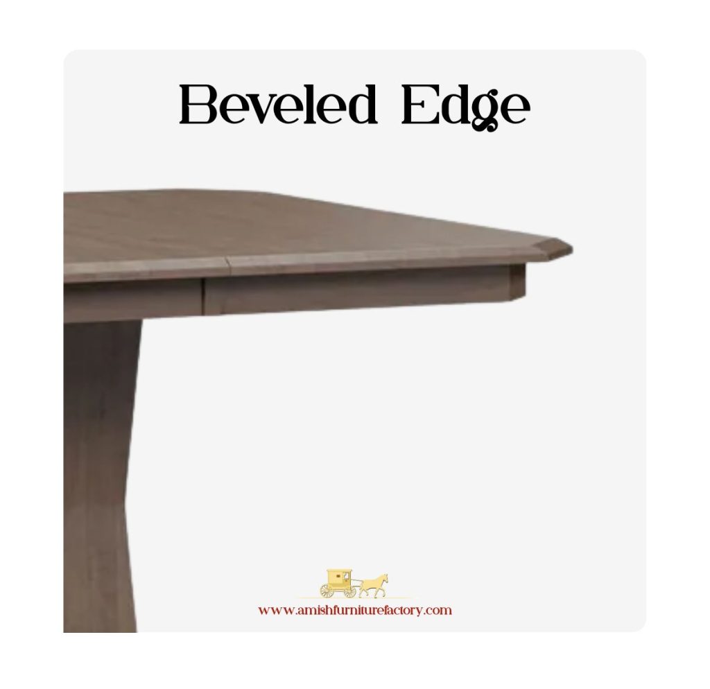 table edge profiles Beveled Edge