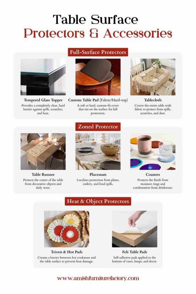 Table Surface Protectors & Accessories