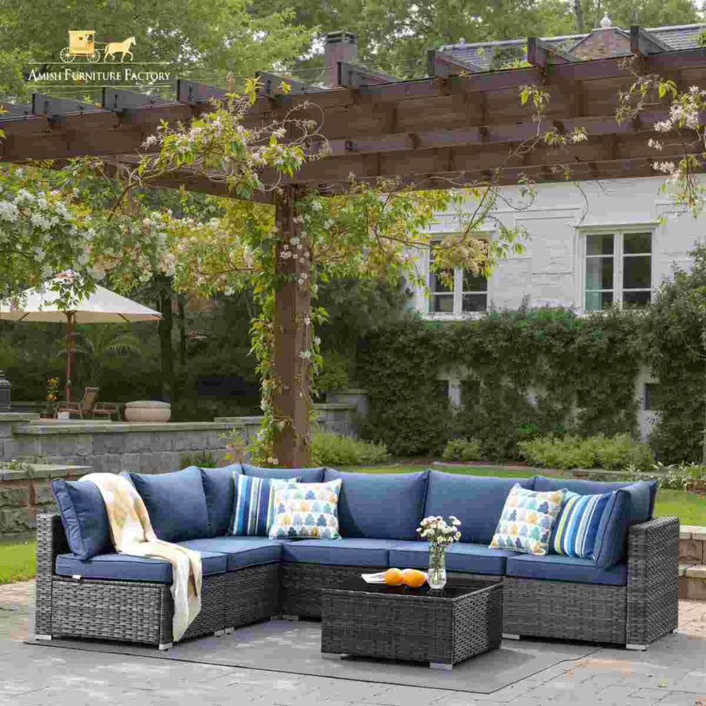 best color for outdoor furniture Cool Blues and Blue-Grays
