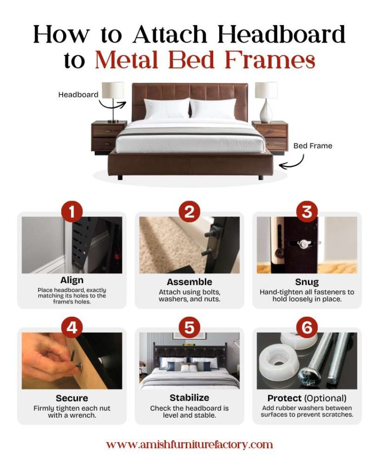 How to Attach Headboard to Bed Frame Without Damaging the Wood