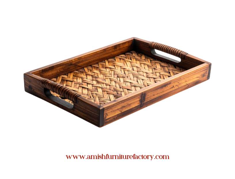 Rustic Wooden Serving Tray