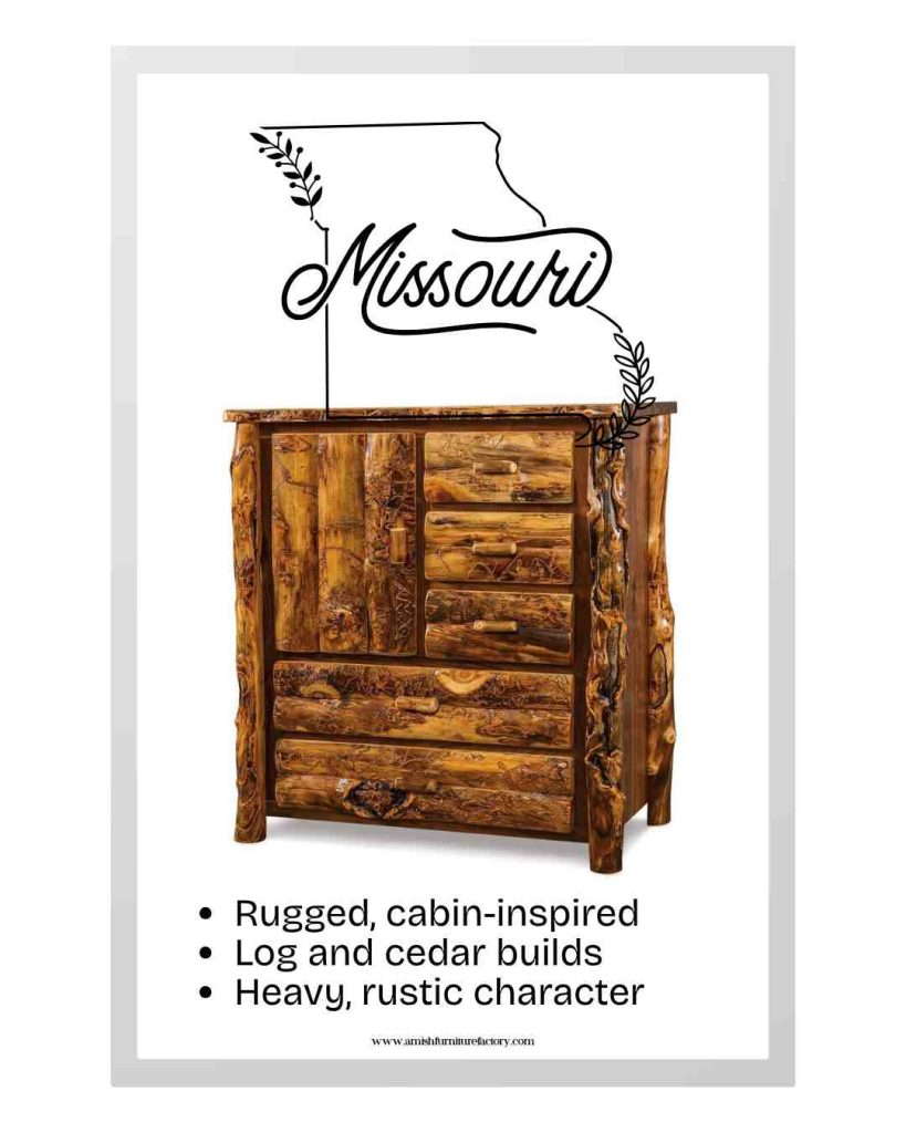 Amish furniture styles Missouri furniture styles