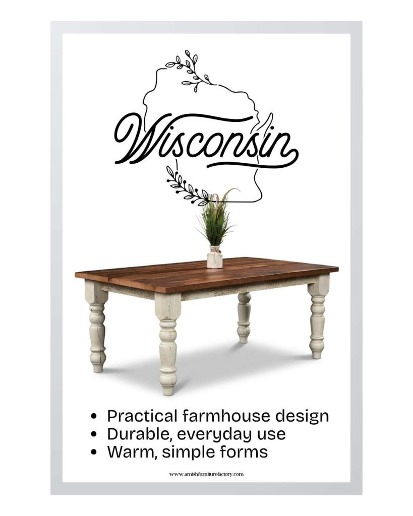 Amish furniture styles Wisconsin furniture styles