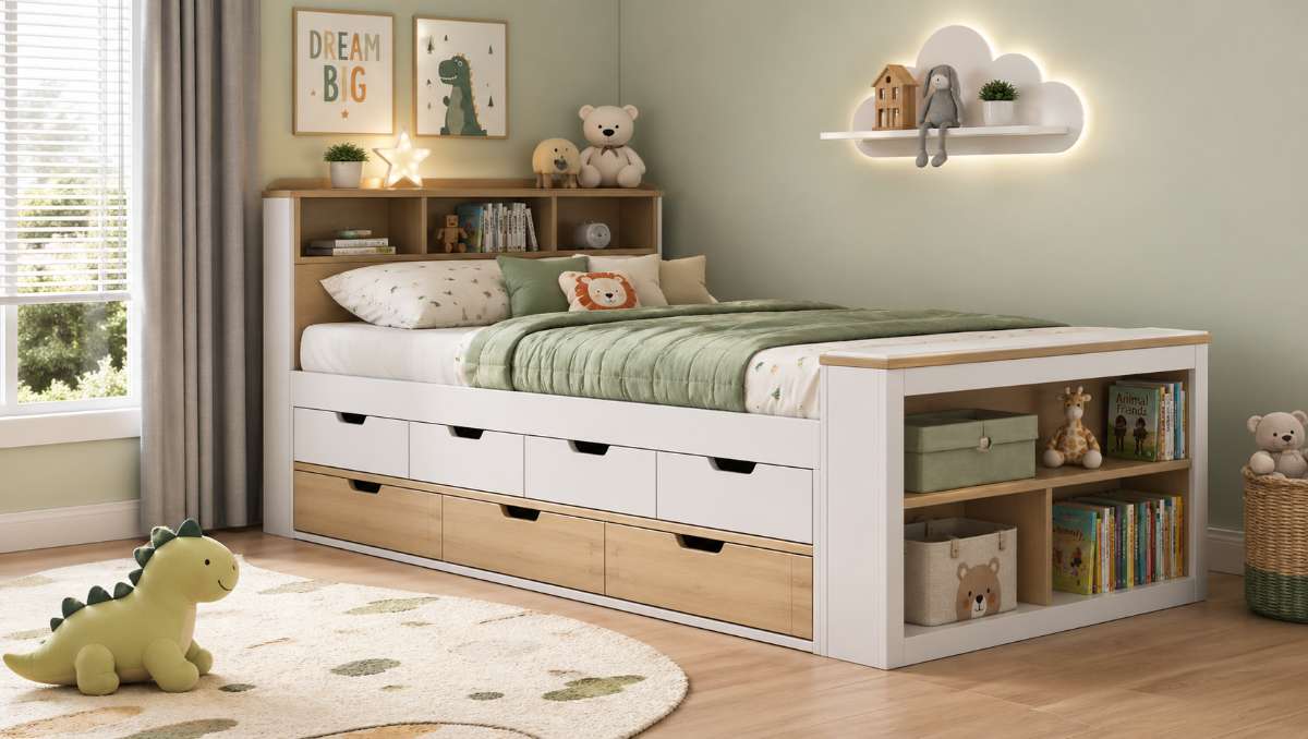 How Kids Storage Beds Help Organize a Child’s Room