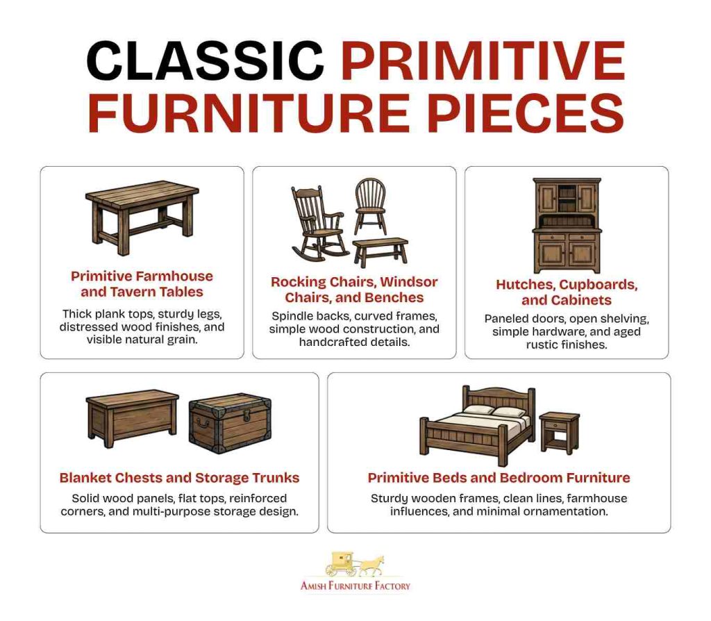 what is primitive furniture Classic Primitive Furniture Pieces