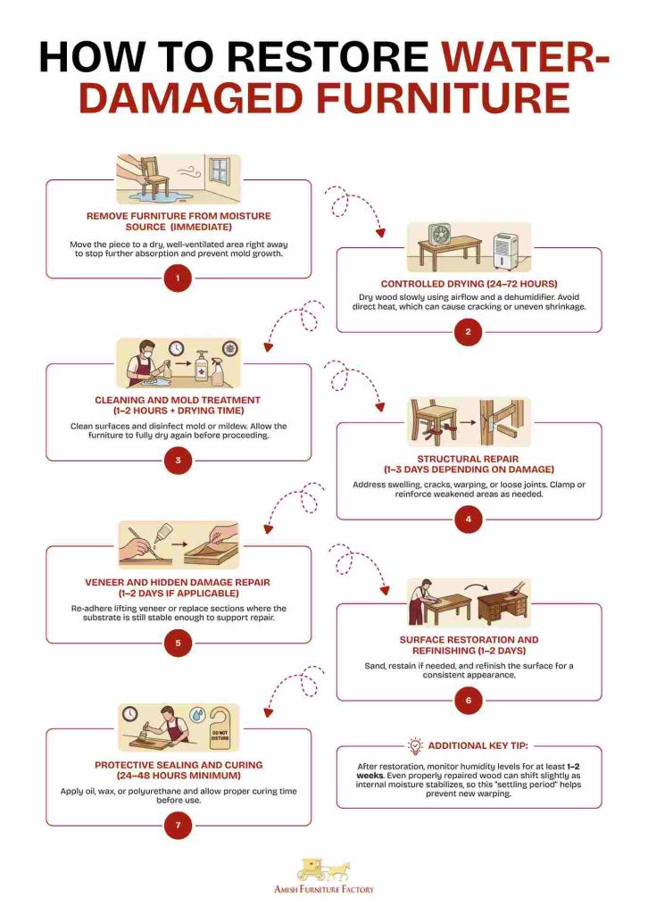 how to repair water damaged wood How to Restore Water-Damaged Furniture