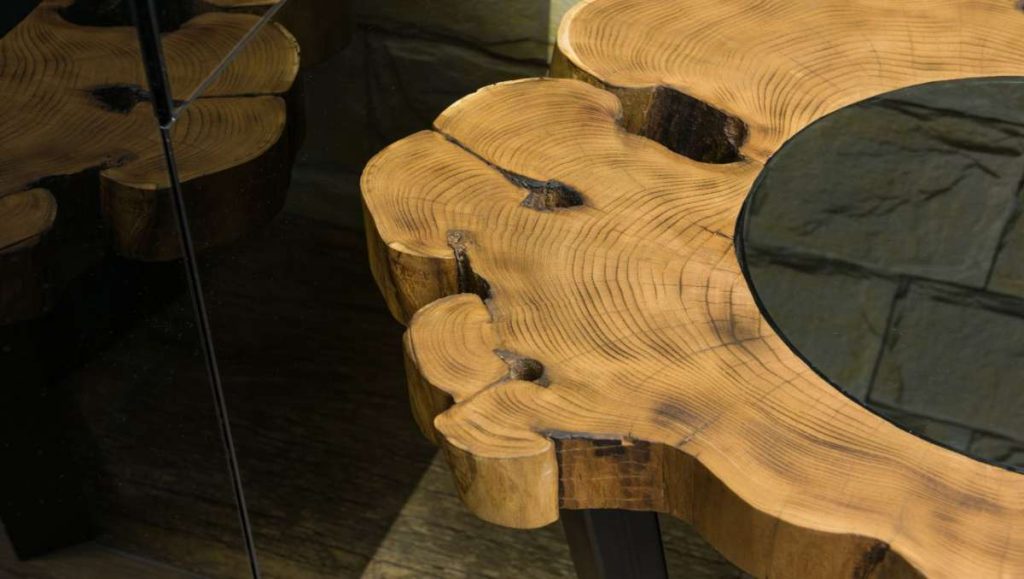 what is live edge wood Live edge table with rounded edges