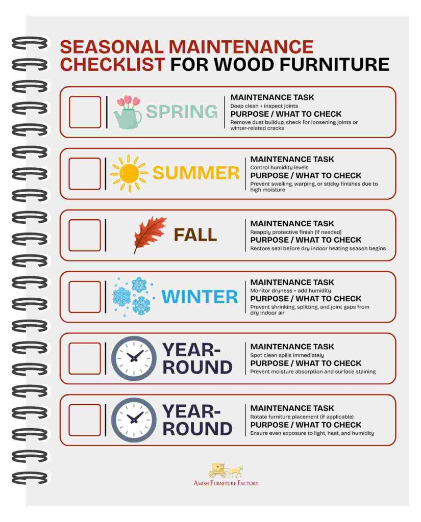 how to repair water damaged wood Seasonal Maintenance Checklist for Wood Furniture