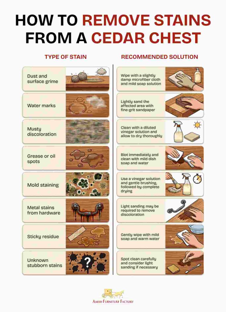 how to clean a cedar chest How to Remove Stains from a Cedar Chest
