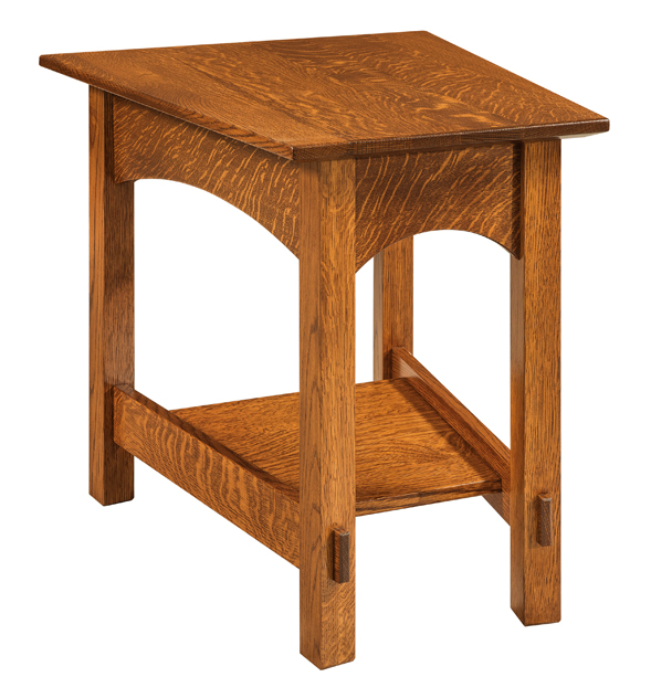 Wedge Shaped End Table