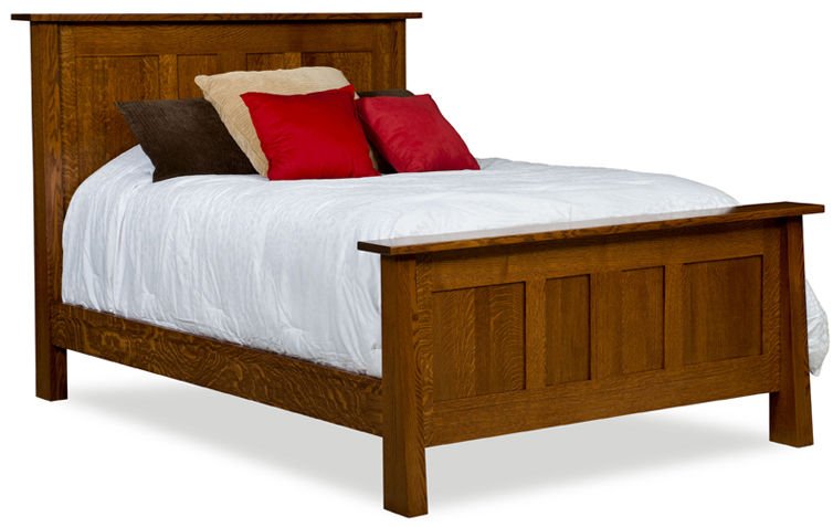 Freemont Mission Panel Bed Amish, Amish Bed Frame Plans