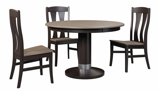 Alcoe Round Table & Arnica Chairs