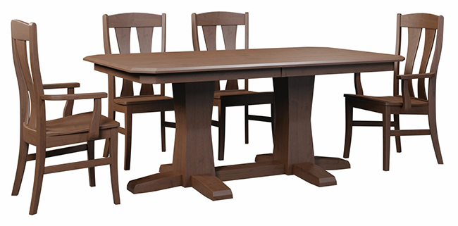 Beveled Shaker Table & Arnica Chairs