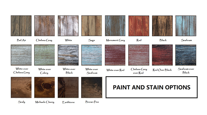 Paint & Stain Options