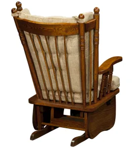 4 Post High Back Glider with Flipout Footrest