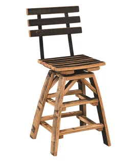 108 Swivel Bar Stool with Back