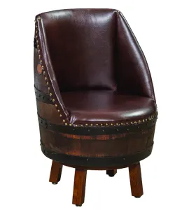 RB Upholstered Barrel Stool