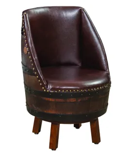 RB Upholstered Barrel Stool