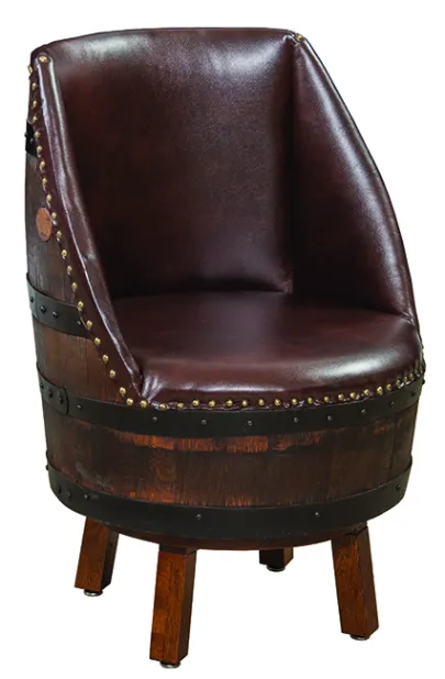 RB Upholstered Barrel Stool