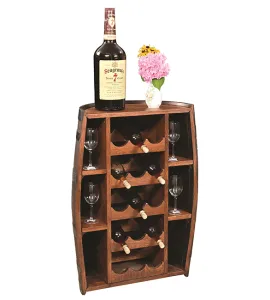 RB Half Barrel Bottle Holder Floor Stand