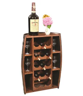 RB Half Barrel Bottle Holder Floor Stand
