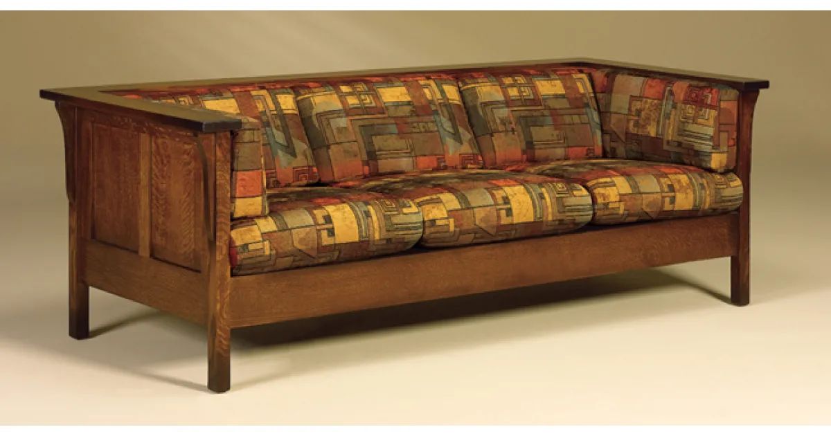 Cubic Panel Sofa | Amish Furniture Factory