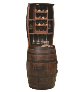 RB Barrel Hutch with 12 Bottle Holder