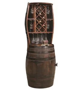 RB Barrel Hutch with 7 Bottle Holder