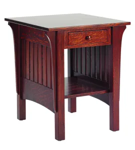 1800 Mission End Table with Drawer