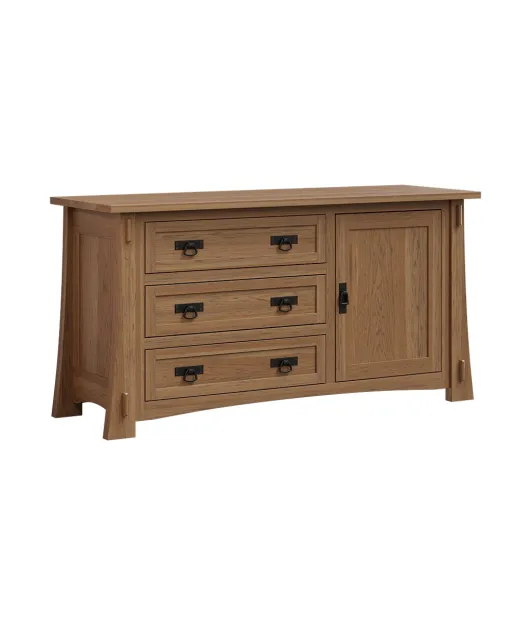 Modesto 3 Drawer 1 Door Credenza
