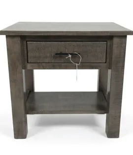 1 Drawer Night Stand - Curly Maple, Antique Slate - QUICK SHIP - 30% Off or Best Offer