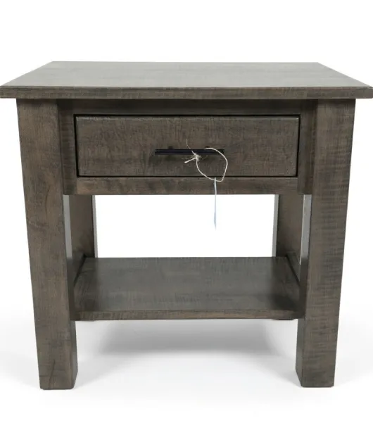 1 Drawer Night Stand - Curly Maple, Antique Slate - QUICK SHIP - 30% Off or Best Offer