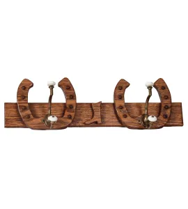 2 Hooks Horseshoe Coat Rack
