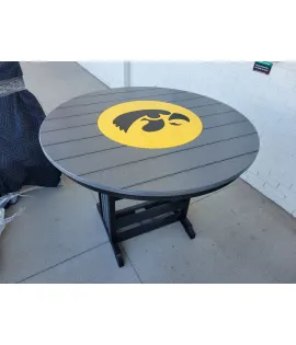 Poly Vinyl Iowa Hawkeye Bar Table - QUICK SHIP