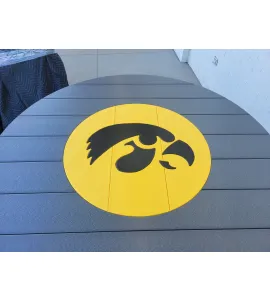 Poly Vinyl Iowa Hawkeye Bar Table and Chair Set - QUICK SHIP - 10% Off or Best Offer