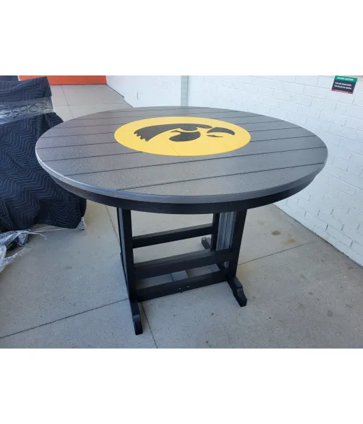 Poly Vinyl Iowa Hawkeye Bar Table - QUICK SHIP