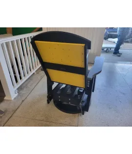 Poly Vinyl Iowa Hawkeye 2ft Outdoor Swivel Glider - QUICK SHIP